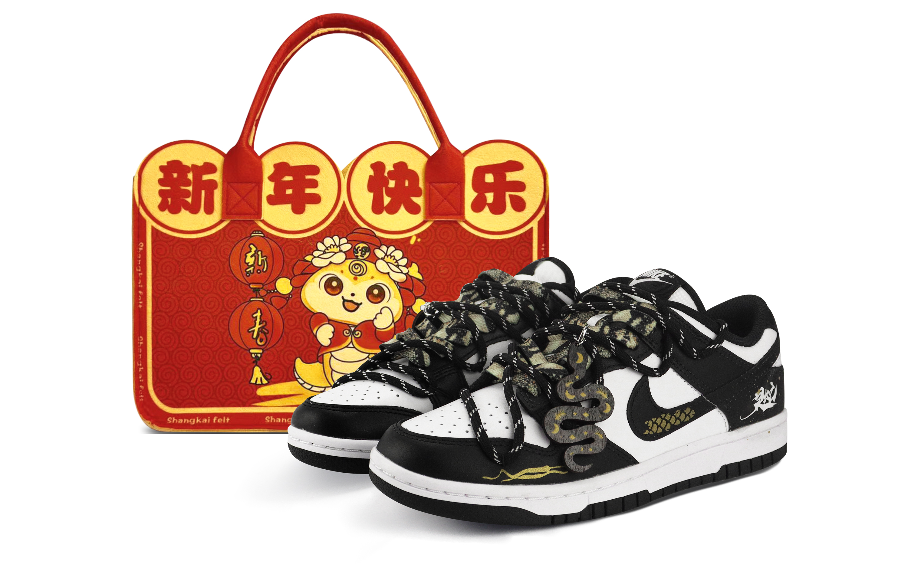 

Nike Кроссовки для скейтбординга Dunk, легкие, противоскользящие и износостойкие, мужские, черные