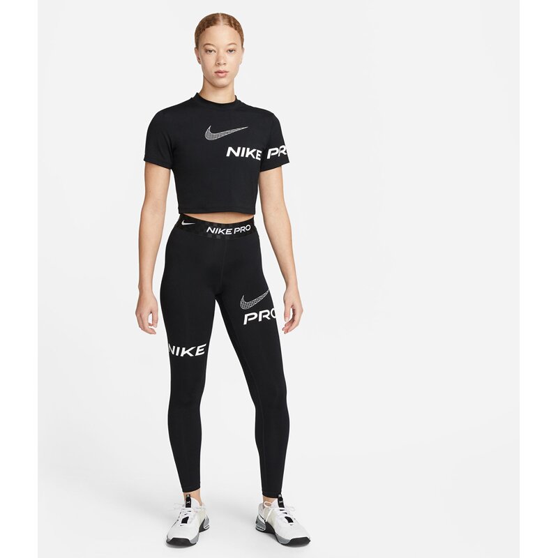 Shirt w np df grx ss crop top Nike, черный — фото 3