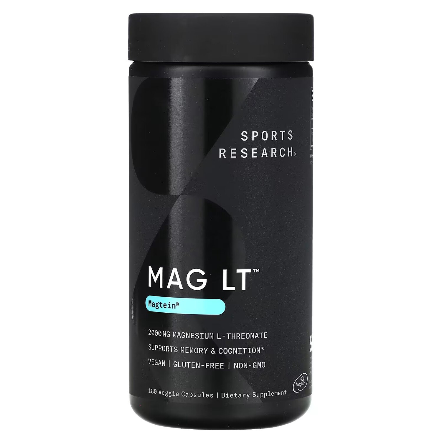 

MAG LT, магтеин, 2000 мг, 180 растительных капсул (666 мг на капсулу) Sports Research