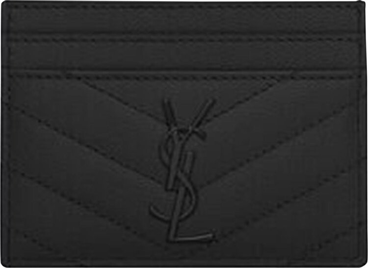 

Картхолдер Saint Laurent Monogram 'Black', черный