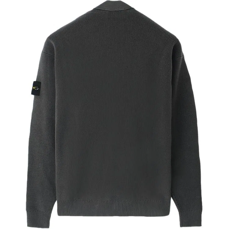 Джемпер V-образным вырезом Stone Island Charcoal Gray — фото 3