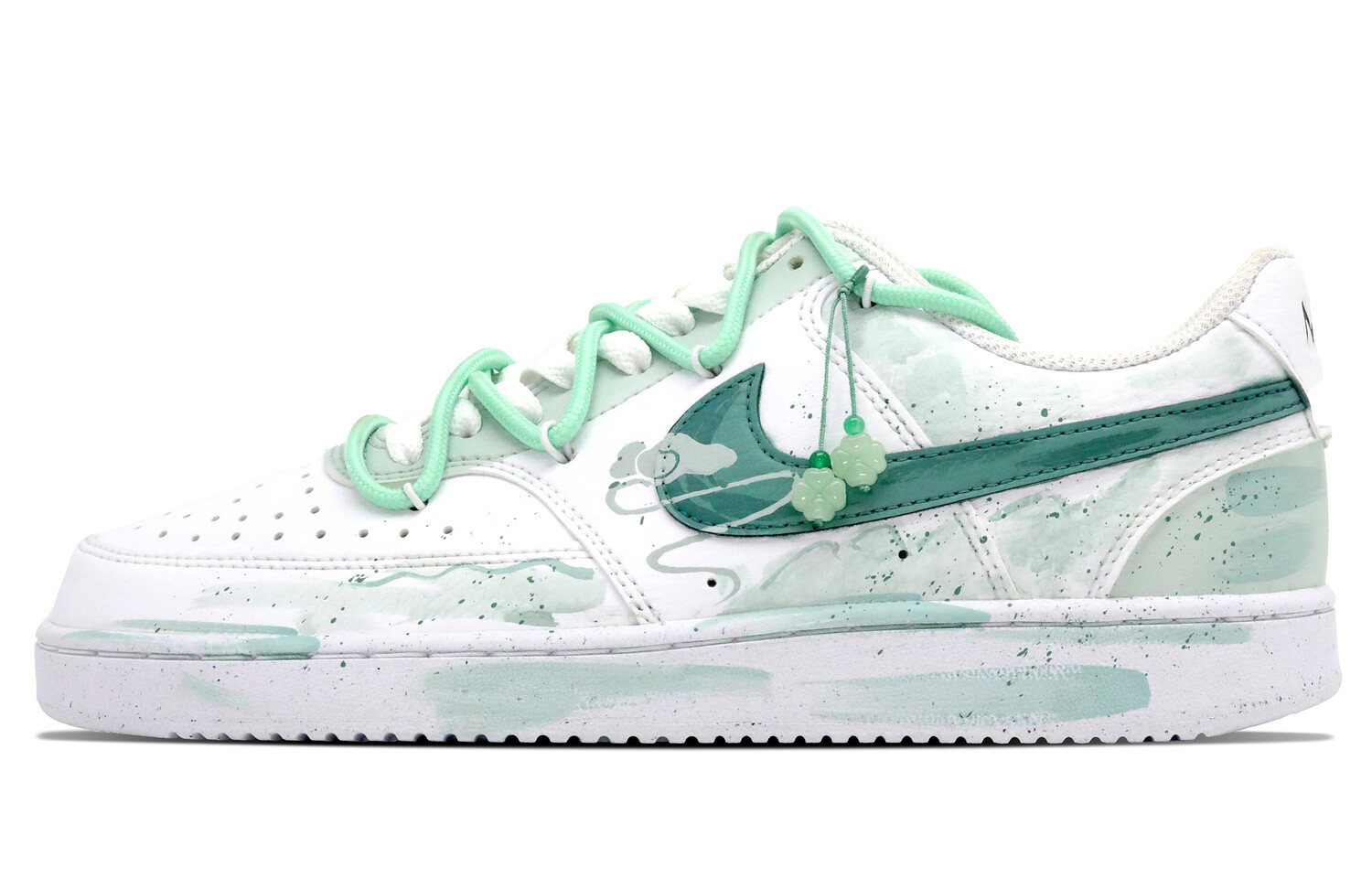 

Кроссовки для скейтборда Court Vision 1 мужские низкие бирюзовые белый Nike