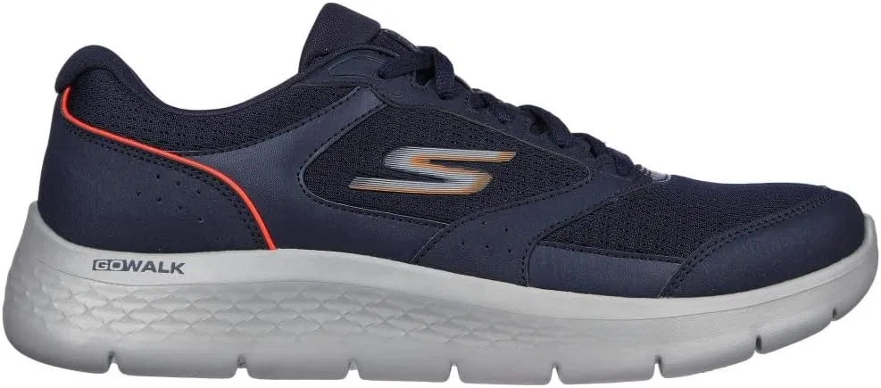 Мужские кроссовки Skechers Go Walk Flex, Navy Orange — фото 2