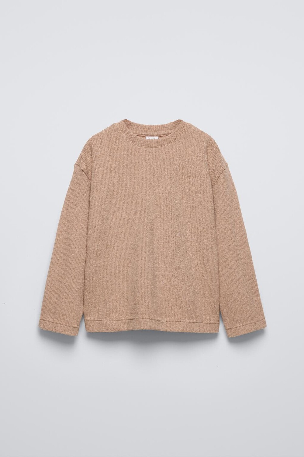 

Футболка из ткани Soft Touch ZARA, бежевый