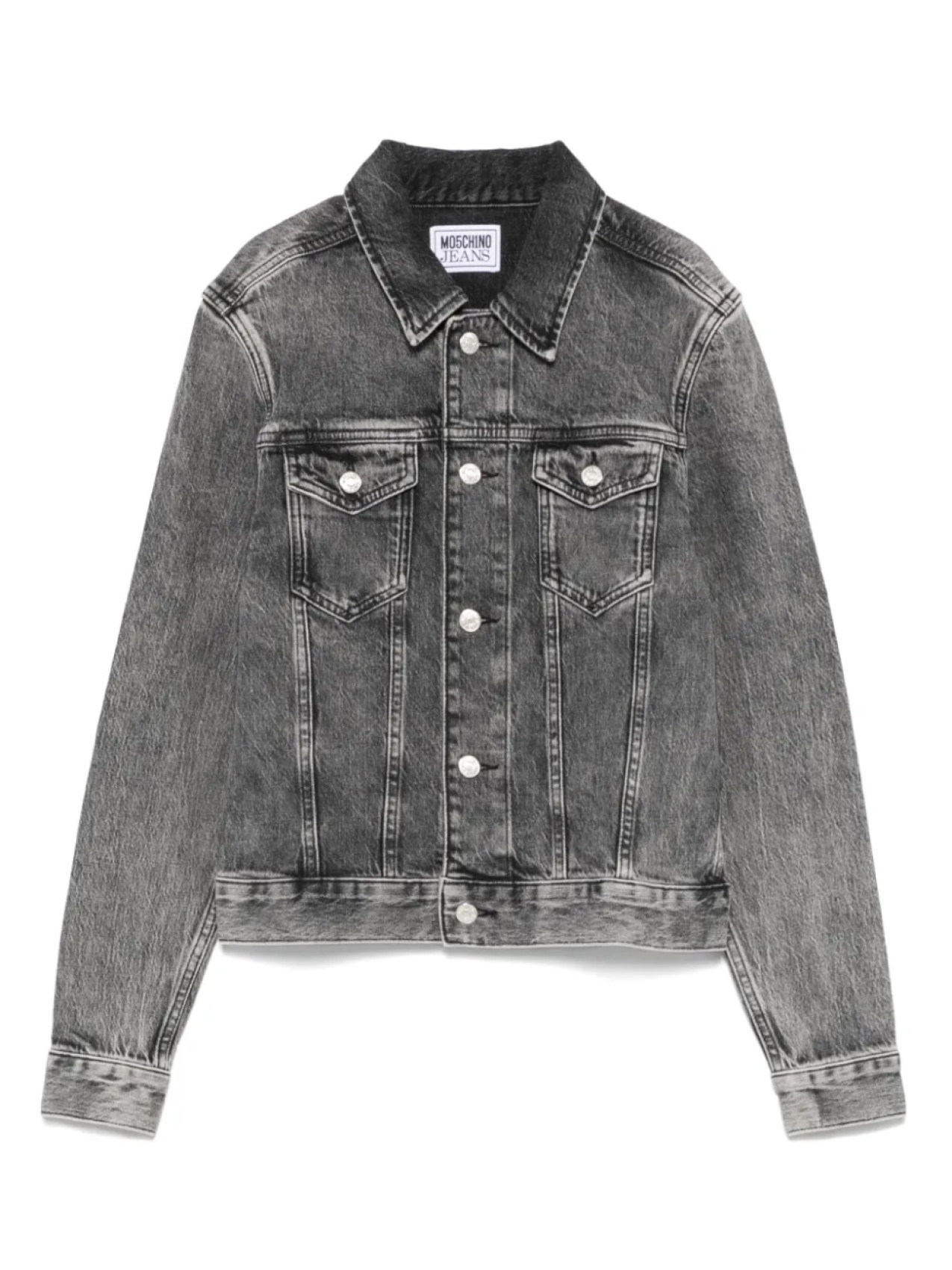 

Джинсовая куртка на пуговицах MOSCHINO JEANS, черный