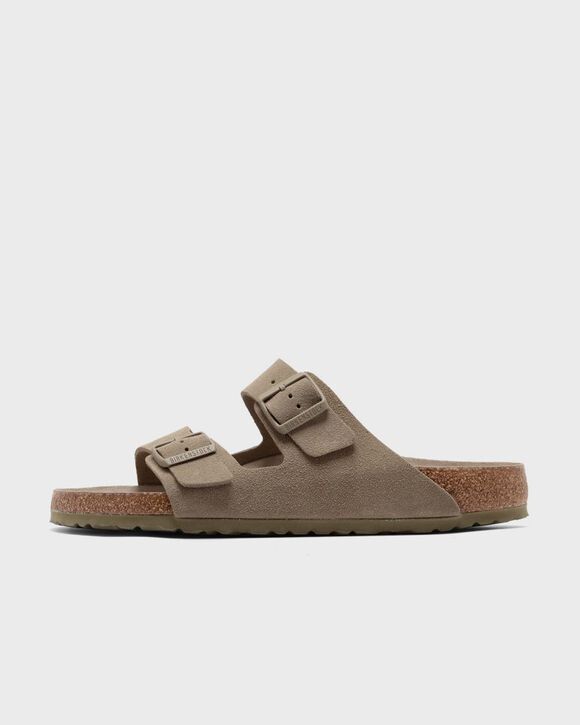 

Сандалии Birkenstock Arizona Soft Footbed Suede Leather, цвет faded khaki