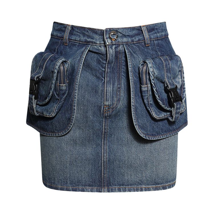 

Юбка Coperni Pocket Basque Denim Mini Skirt, Vintage Blue
