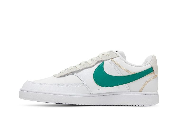 Кроссовки Nike Court Vision Low Premium 'First Use - White Green Noise', белый — фото 4