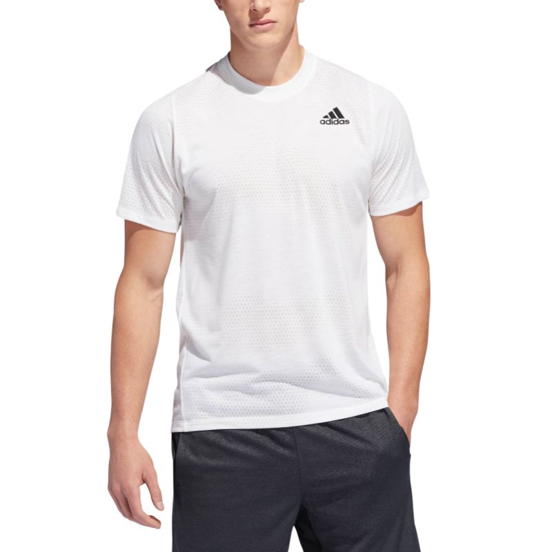 Футболка мужская белая Adidas Training Freelift Tec GF Aeroknit — фото 2
