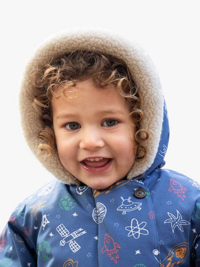 Детская куртка-парка little penhale Frugi, темно-синий/разноцветный — фото 3