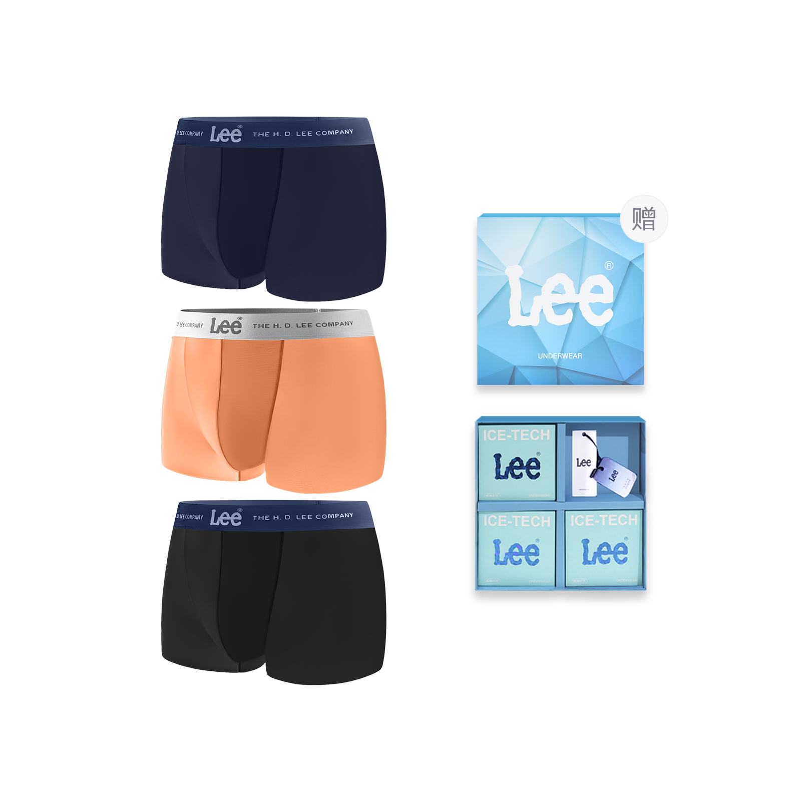 

Lee SS25 INDIGO подарочный набор мужского белья 3 шт