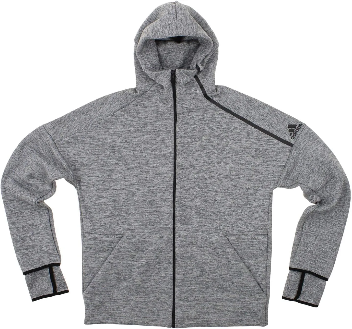 Толстовка Adidas Men's ZNE Fast Release, серый — фото 4