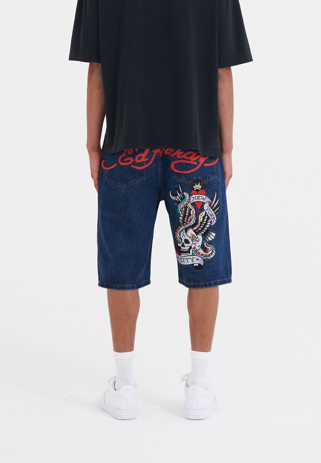 

Джинсовые шорты NYC SKULL Ed Hardy, индиго