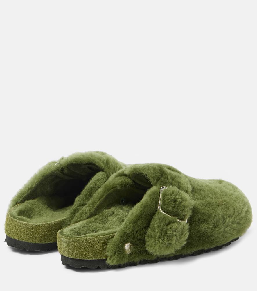 Бостонские кожаные клоги Birkenstock 1774, Green — фото 2