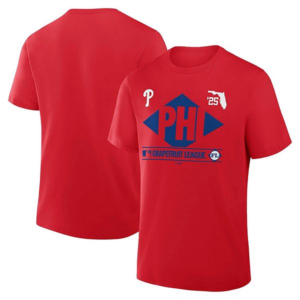 

Мужская красная футболка philadelphia phillies 2025 spring training grapefruit league true icon Fanatics
