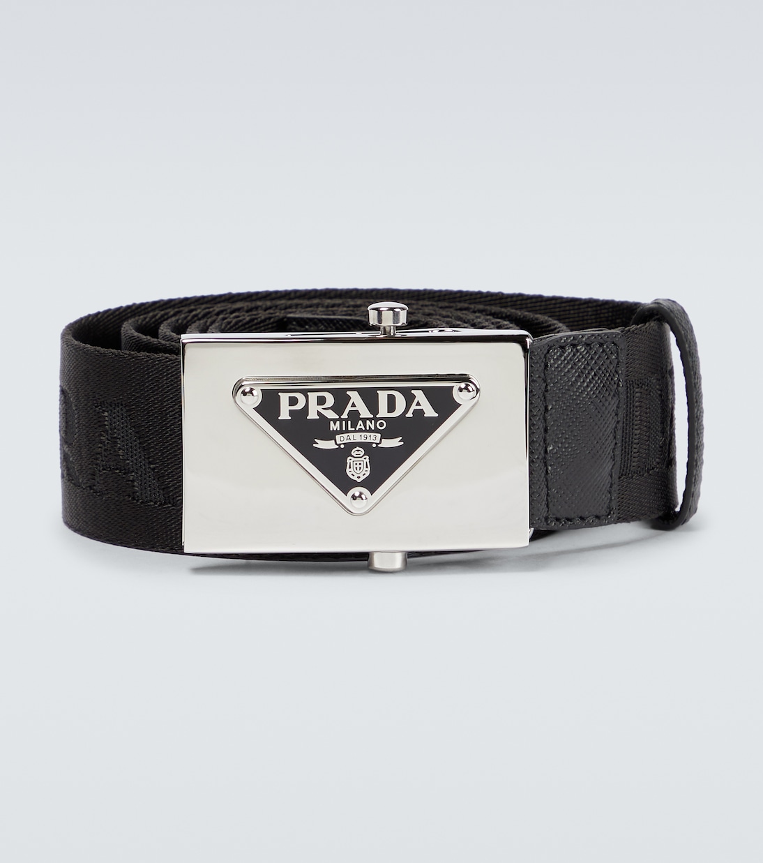 

Технический тканевый ремень с логотипом Prada