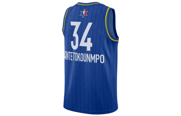 Майка Air Jordan NBA All-Star Edition Swingman Jersey - Giannis Antetokounmpo NBA2020 Blue, синий — фото 2