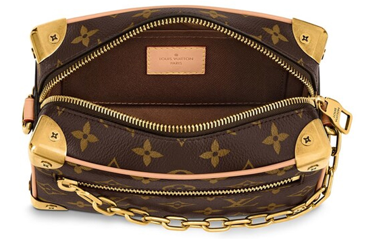 LOUIS VUITTON Мягкий кофр из покрытого холста Квадратная сумка Рюкзак через плечо Кроссбоди Миниатюрная мужская сумка Коричневый — фото 3