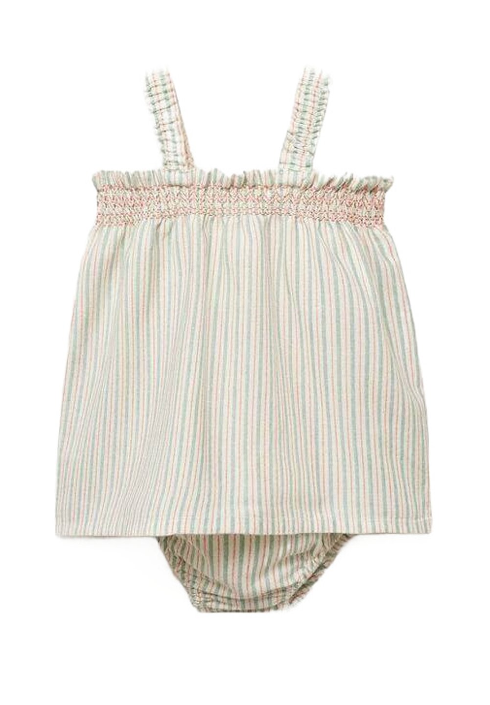 

Повседневное платье SET Mango Kids, слоновая кость