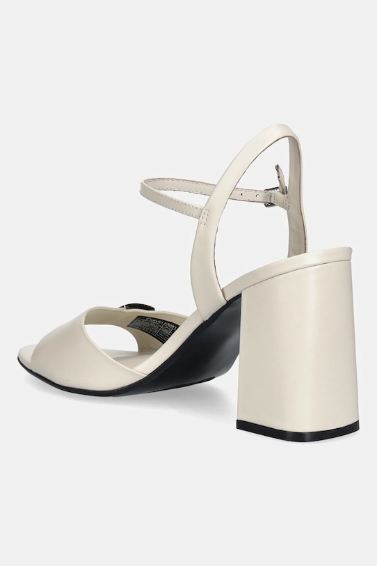 Сандалии из нубука HEEL SANDAL 85 W/CK HW - LTH Calvin Klein, бежевый — фото 3