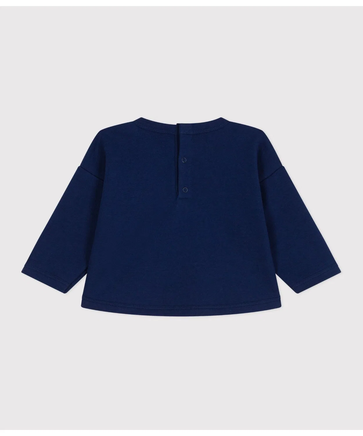 Свитшот с принтом Petit Bateau, органический хлопок, тёмно-синий — фото 2