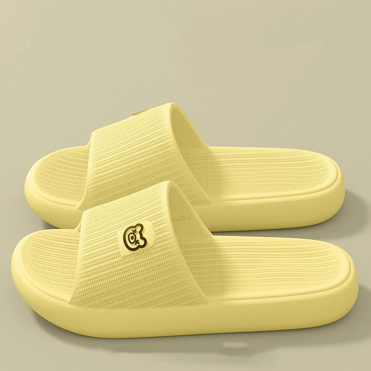 Универсальные тапочки для ванной, унисекс, тапочки Cloud Slippers, супермягкие нескользящие сандалии для ванной, мужские и женские тапочки без шнурков, удобные, легкие, летние тапочки для ванной Generisch, желтый — фото 2