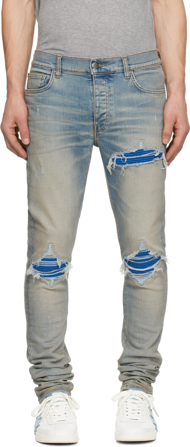 

Синие джинсы MX1 AMIRI, Antique indigo