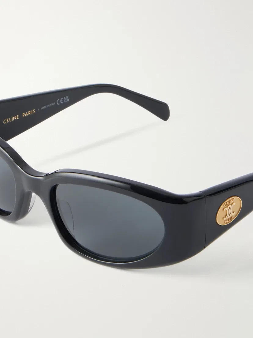 Солнцезащитные очки Journey в круглой оправе из ацетата CELINE EYEWEAR, черный — фото 4