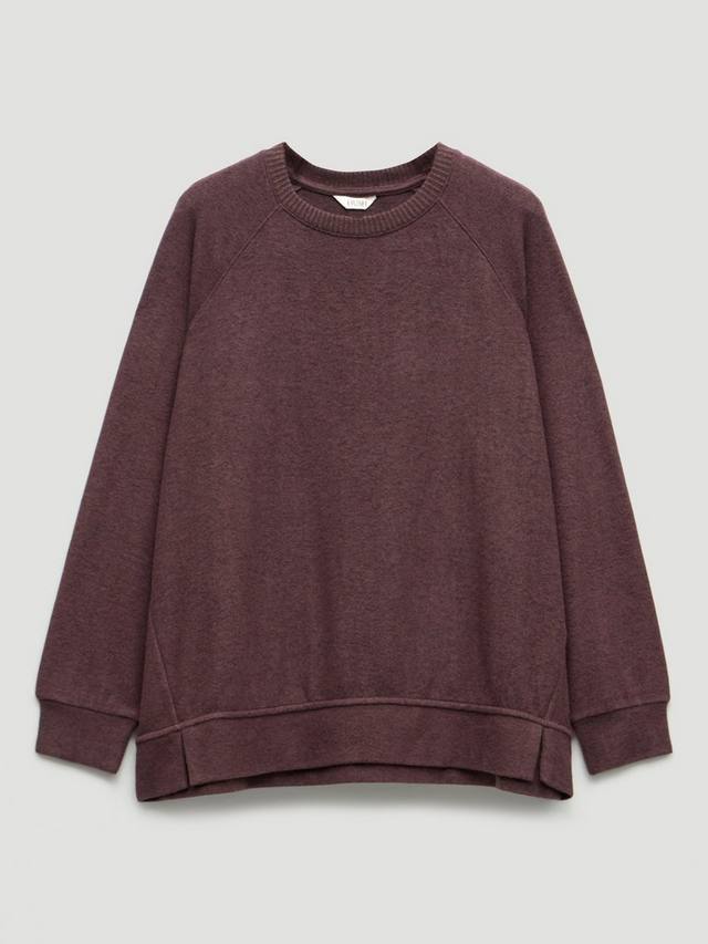 

Топ пижама Elle Super Soft с рукавом реглан из вискозы LENZING ECOVERO HUSH, Chocolate Melange