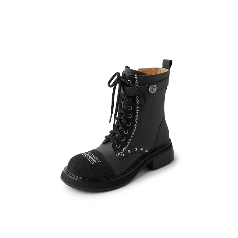 Ботильоны женские 4,5 см Yeezyy Reezy, Black