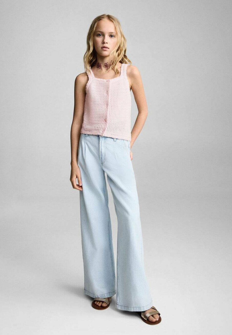 

Топ без рукавов AZORES Mango Kids, цвет Pastel Pink