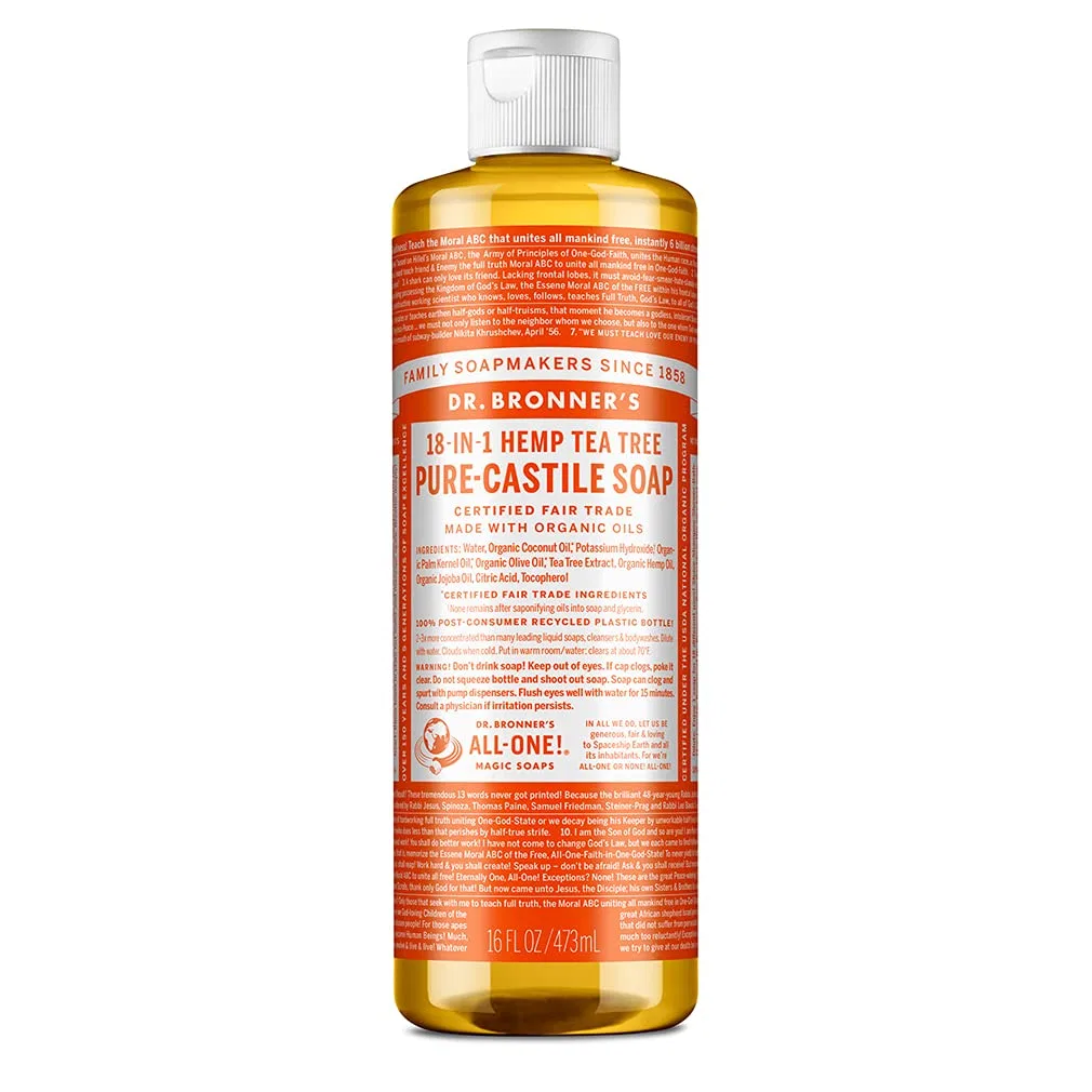 Жидкое кастильское мыло с чайным деревом «Tea Tree Liquid Soap» от Dr. Bronner's Dr. Bronner'S