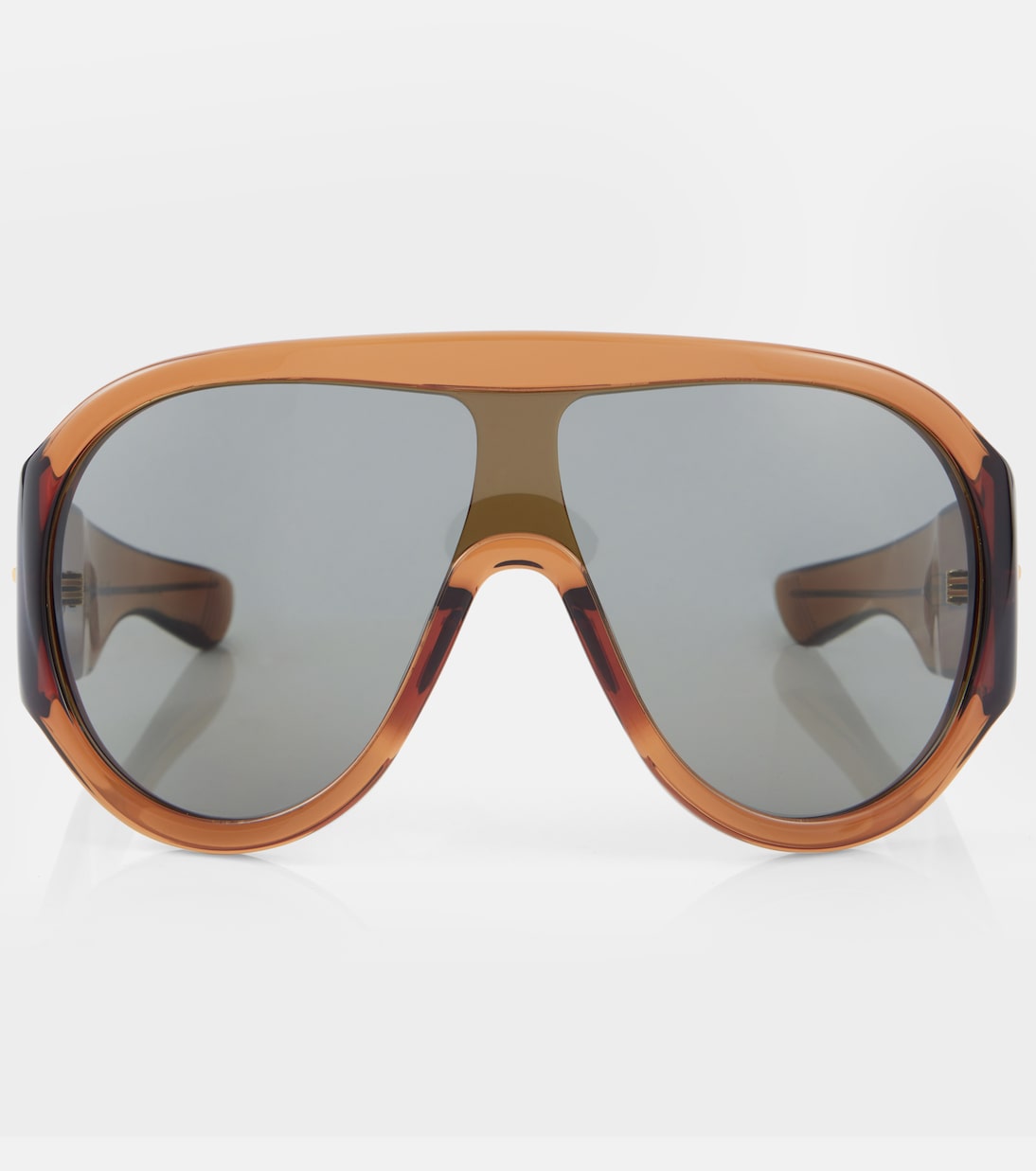 

Солнцезащитные очки Scudo Shield Bottega Veneta, Brown-Brown-Grey