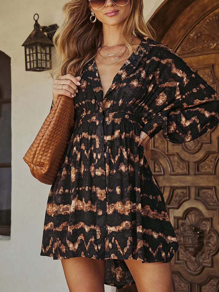 

Короткое платье LA Angels, цвет schwarz/camel