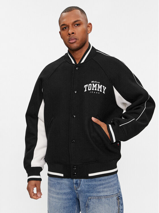 

Переходная куртка стандартного кроя Tommy Jeans, черный