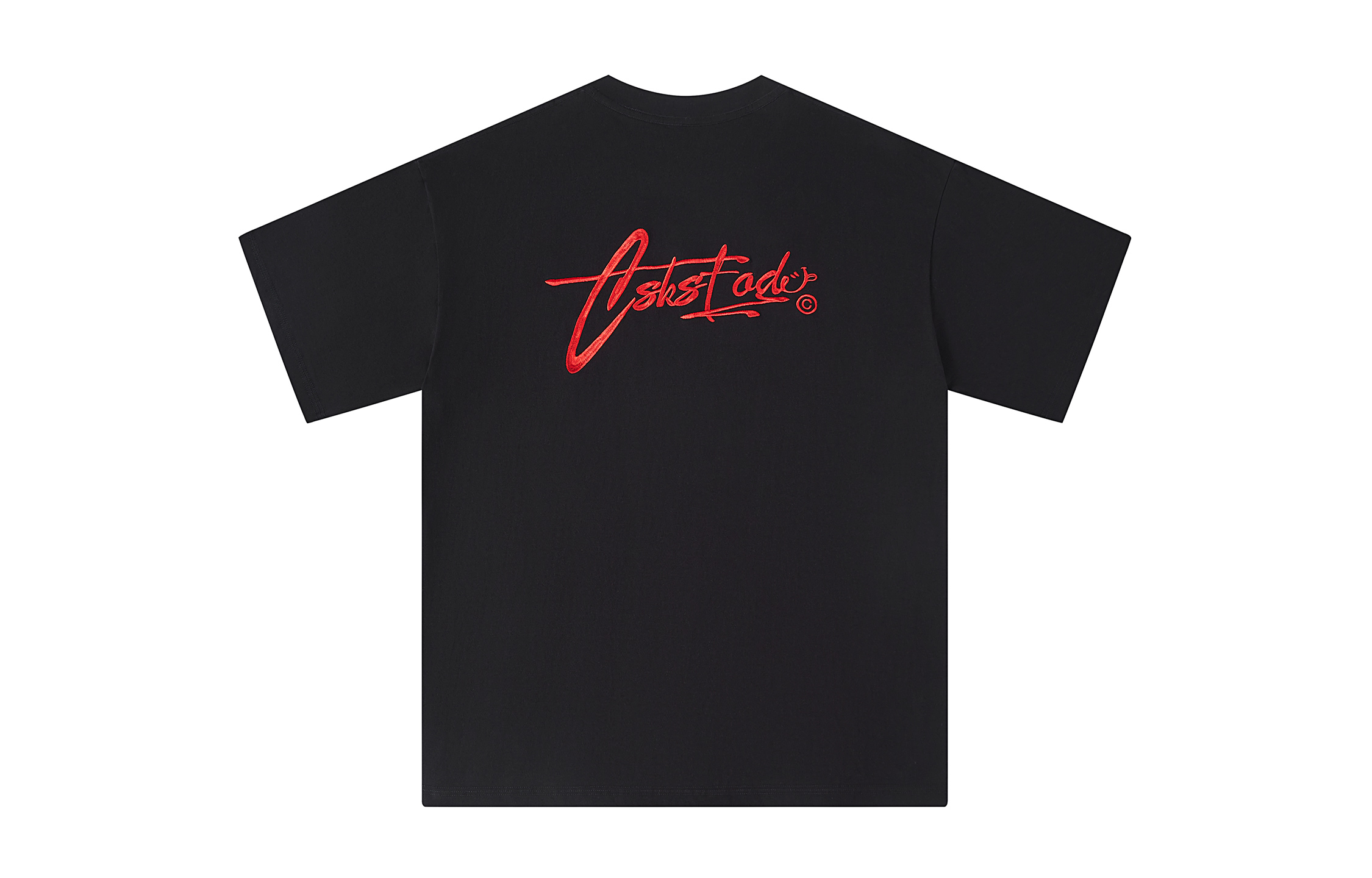 

Футболка унисекс CSKS, Black with White Embroidery