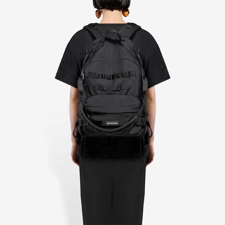 Футболка женская Balenciaga Printing Logo, черный — фото 4