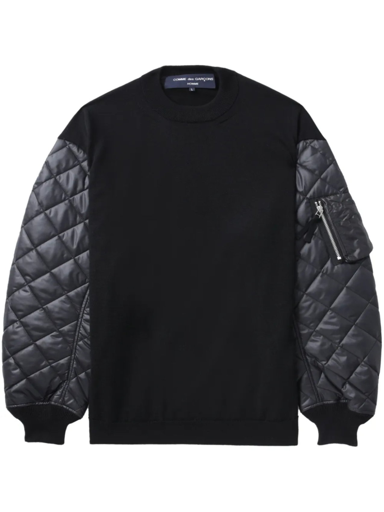 

Comme des Garçons Homme толстовка с дутыми вставками, черный