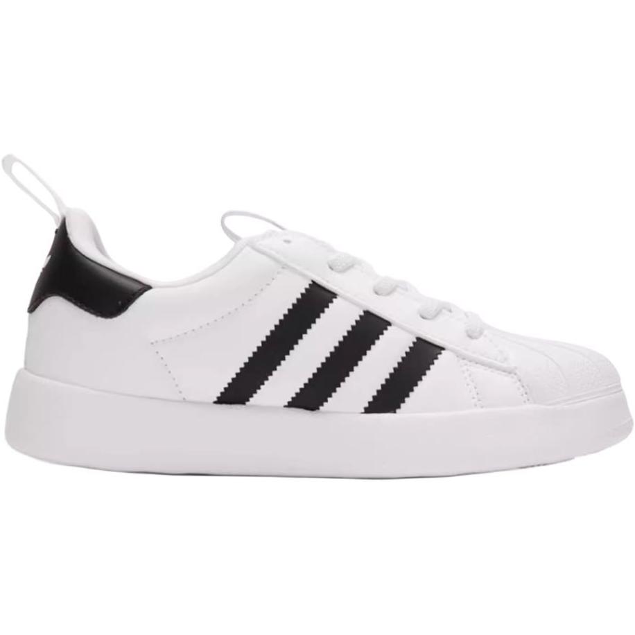 AdiFOM Superstar Low Top Детские скейтбординговые кроссовки Белый/Черный/Золотой Детские Adidas Originals — фото 2