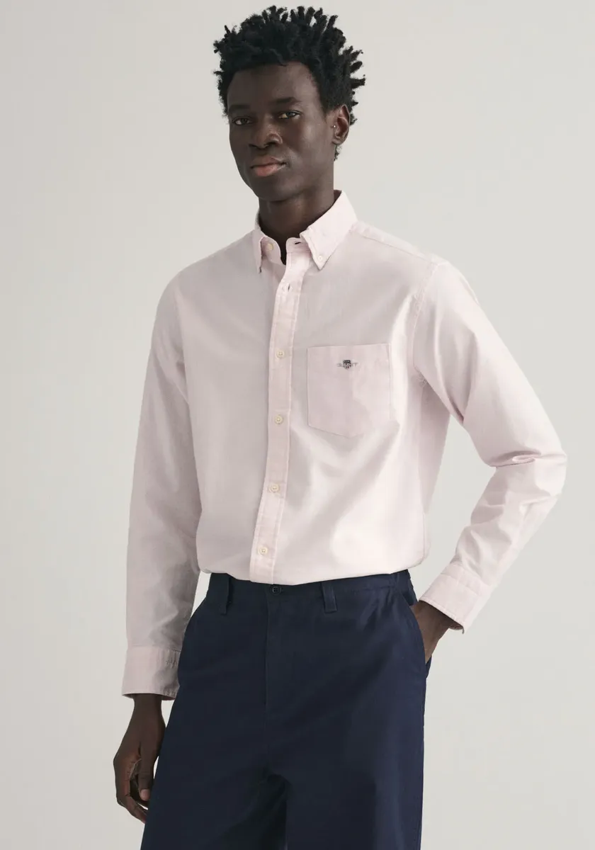 

Деловая рубашка Gant "REG OXFORD SHIRT", рубашка Оксфорд стандартного кроя, розовый