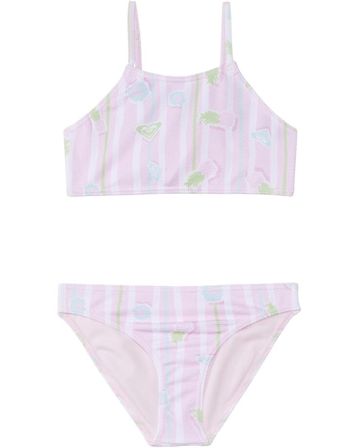 

Купальник Roxy Kids Pineapple Line Crop Top Set Swimsuit, цвет Pirouette Pineapple Line