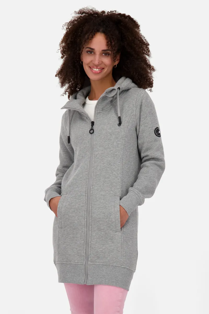 

Толстовка с капюшоном Alife & Kickin "JasnaAK A Hooded Sweat Jacket Women", цвет Steal Melange