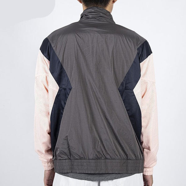 Куртка Air Jordan Flight Casual Sports Long Sleeve Stand Collar Jacket Grey/Pink, серый — фото 4