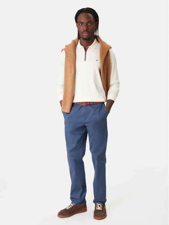 Чиносы straight fit Denton Essential MW0MW40262 Tommy Hilfiger, синий — фото 2