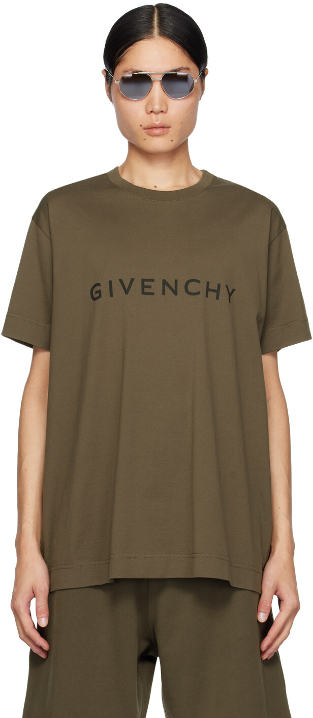 

Футболка цвета хаки «Архетип» Givenchy