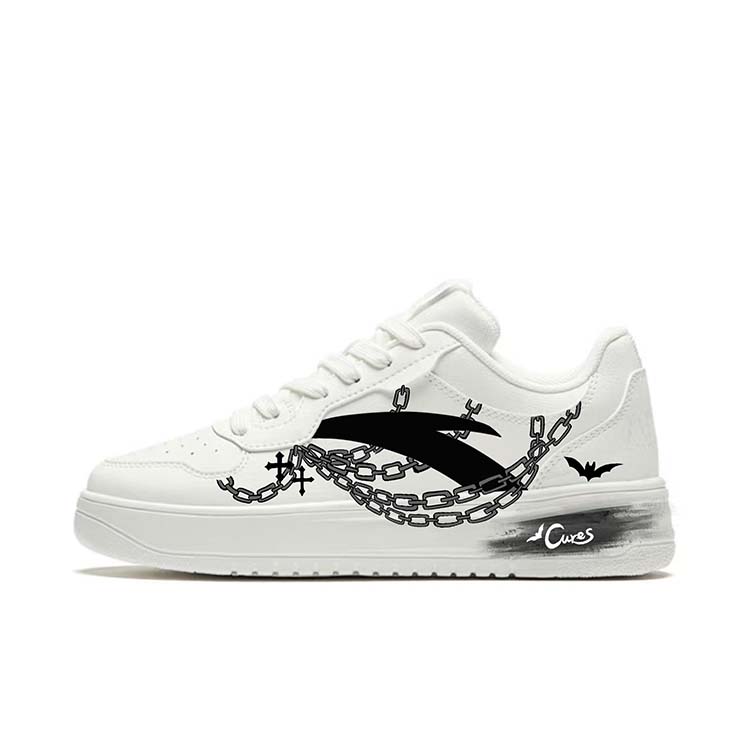 

Антискользящие амортизирующие низкие скейтерские кроссовки Anta Men's White