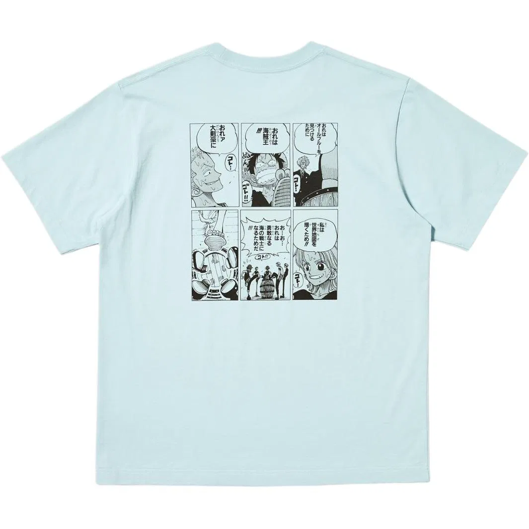 Футболка x HAIZEIWANG,LIANMINGKUAN Shueisha SS26 Unisex синяя — фото 3