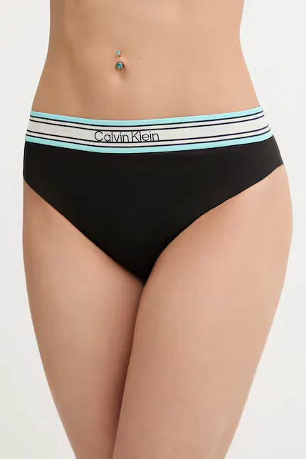 Бикини высокий стан Calvin Klein, черный