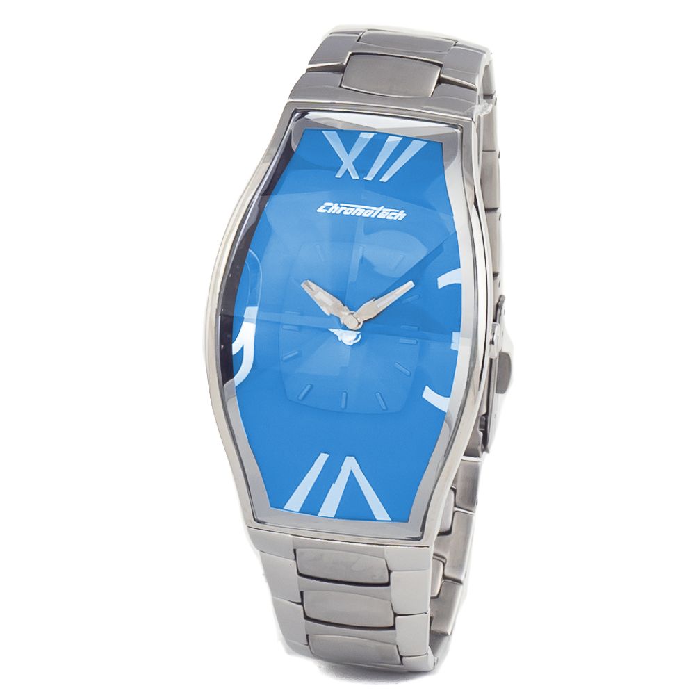 

Серебряные часы из нержавеющей стали Chronotech