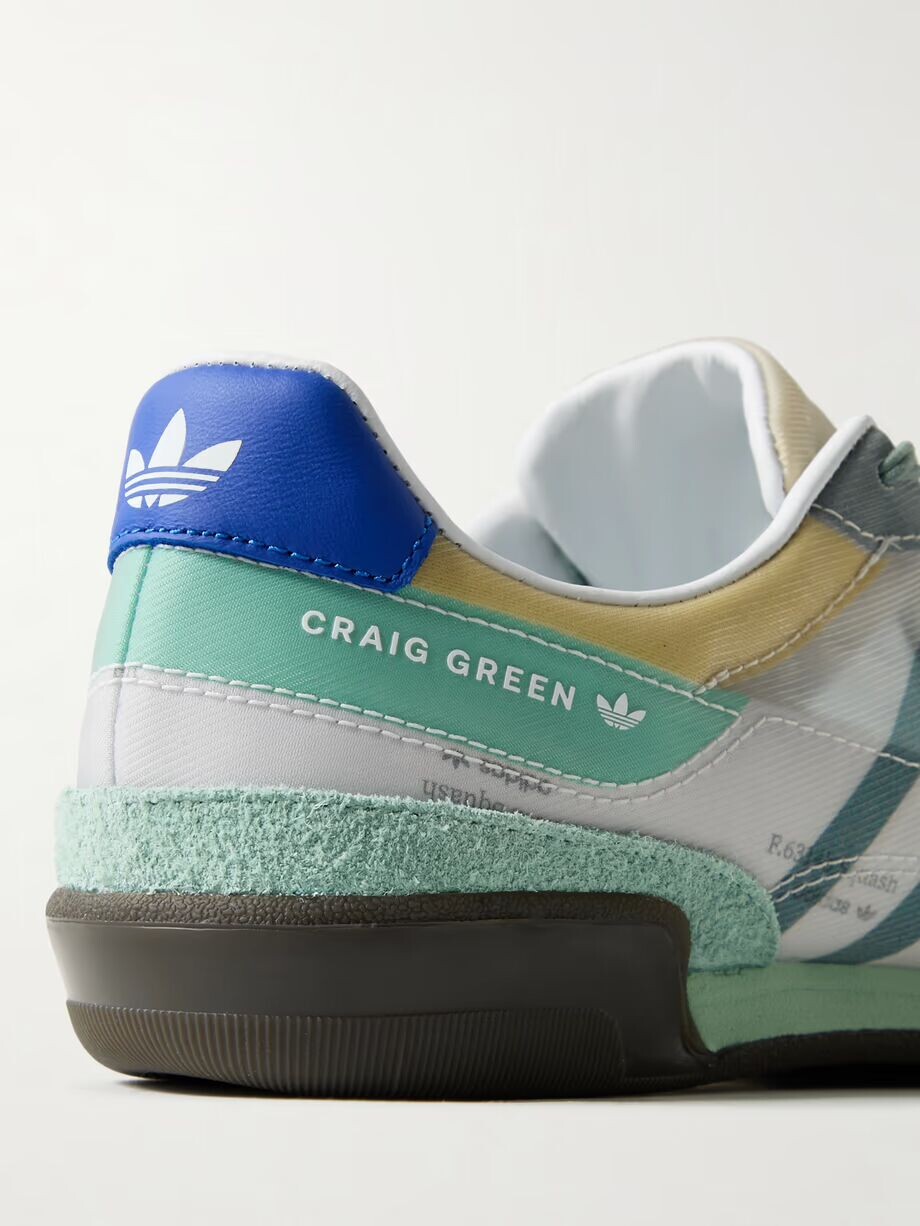Кроссовки Craig Green Squash Polta AKH из сетки, замши и кожи Adidas Originals, бежевый — фото 4
